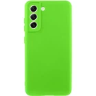 Чохол TPU GETMAN Liquid Silk Full Camera Samsung Galaxy S21 FE Салатовий / Neon Green