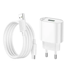 Сетевое зарядное устройство Hoco C109A, QC 18W, USB, кабель USB to Type-C, белое