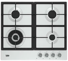 Варочная поверхность Beko HIAW64225SW газовая, 60см, чугун, белый