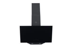 Черная наклонная кухонная вытяжка Perfelli DNS 6272 D 700 BL LED, сенсорная настенная декоративная, 60 см