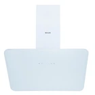 Белая декоративная сенсорная наклонная кухонная вытяжка WEILOR WDS 62301 R WH 1000 LED, с пультом ДУ