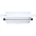 Біла висувна вбудована телескопічна витяжка для кухні Minola HTL 6214 WH 700 LED. шириною 60 см