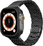 Ремешок для часов Pitaka Carbon Fiber Watch Band Modern Black/Grey for Apple Watch 49/45/44mm (AWB2307)