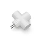 Розгалужувач ELECTRUM SS-3E на 3 розетки тип F (євро) білий (C-SS-0696)