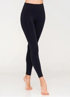 Легінси безшовні жіночі з мікрофібри Leggings model 2 Nero L/XL Чорні