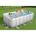 Каркасний басейн Bestway 56457, 412 х 201 х 122 см (пісочний фільтр-насос 3028 л/рік, дозатор хлору, сходи)