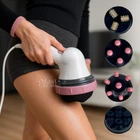 Массажер для тела инфракрасный антицеллюлитный с 4 насадками Body Innovation, портативный электрический массажер для похудения, лимфодренажа и уменьшение целлюлита Бело-розовый, YTY-24-Pink/White