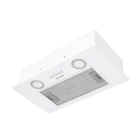 Белая вытяжка для кухни Perfelli BI 5252 WH 700 LED, встраиваемая в шкаф, шириной 52 см