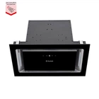 Черная мощная встраиваемая сенсорная кухонная вытяжка Perfelli BISP 5673 BL 1000 LED Strip, шириной 52 см
