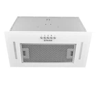 Кухонная вытяжка Perfelli BI 5684 WH 1000 LED, белое стекло, мощная встраиваемая в шкаф, 1000 куб.м., 52 см