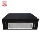 Черная сенсорная встраиваемая мощная кухонная вытяжка Perfelli BIS 7653 BL 1000 LED, шириной 75 см