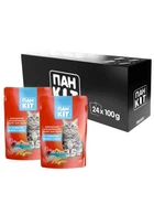 Влажный корм Пан Кот с сочной уткой в желе 100 г