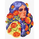 Картина за номерами "Синьоока весна" ©lesya_nedzelska_art Ідейка KHO2661 30х40 см