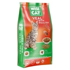 Полноценный сухой корм для взрослых кошек Wise Cat Veal with poultry