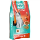 Полноценный сухой корм для взрослых кошек Wise Cat Duck