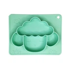 Силіконова тарілка-килимок "Баранчик" MGZ-0125(Turquoise) 18х23 см