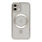 Чохол TPU Metallic Chrome Full Camera with Magsafe для iPhone 12 Колір Chrome Silver