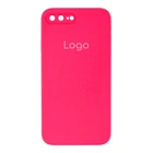 Чохол Silicone Case Square Full Camera для iPhone 7 Plus/8 Plus Колір 38.Shiny Pink