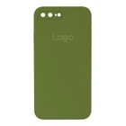Чохол Silicone Case Square Full Camera для iPhone 7 Plus/8 Plus Колір 45.Army Green