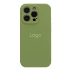 Чохол Silicone Case Full Size with Frame для iPhone 16 Pro Max Колір 01.Mint