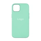 Чохол Leather Case with MagSafe для iPhone 14 Колір Ice Sea Blue