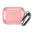 Чехол для наушников Apple AirPods Pro 3, розовый, Air, термополиуретан (TPU), противоударный, защита от царапин, пыли и ударов, футляр с карабином для крепления, точные вырезы для доступа к разъемам, ArmorStandart (ARM88306)