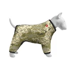 Ветровка для собак мелких пород WAUDOG Clothes “Милитари”, XS25 (длина спины 22–25 см, обхват груди 36–38 см, шея 26–28 см), полиэстер, камуфляж — арт. 386-4026