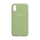 Чохол Silicone Case Full Size (AA) для iPhone Xs Max Колір 01.Mint