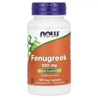 Пажитник Now Foods Fenugreek 500 мг Капсули