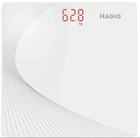 Электронные напольные весы Magio, до 180 кг, с подсветкой дисплея и плоской стеклянной поверхностью, Белый (ОО8)