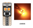 Лампочка автомобильная T10 6-SMD 3030 LED W5W - оранжевый