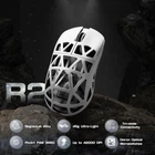 Игровая Мышка ATTACK SHARK R2 Retro White МАГНИЕВЫЙ Корпус Беспроводная Трехрежимная 2.4G/Bluetooth/Кабель, 8000Hz, PAW3950MAX, 42000 DPI, 45 грамм Ультралегкая