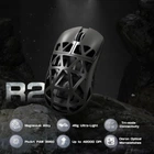 Игровая Мышка ATTACK SHARK R2 Grey МАГНИЕВЫЙ Корпус Беспроводная Трехрежимная 2.4G/Bluetooth/Кабель, 8000Hz, PAW3950MAX, 42000 DPI, 45 грамм Ультралегкая