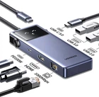 USB-хаб UGREEN CM888 7-in-1 USB-C to 3xUSB, 1xUSB-C, HDMI, RJ-45, PD 100W Gray (45155)