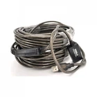 Дата кабель USB 2.0 AM/AF 20.0m Active transparent Voltronic (YT-AECWC AM/AF-20.0m) (261105)