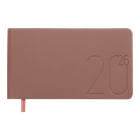 Еженедельник датированный 2026 Buromax Morandi Style из искусственной кожи 153x87мм 128 страниц медный (BM.2909-33)