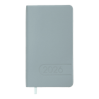 Еженедельник датированный 2026 Buromax Light Morandi из искусственной кожи 85x153мм 128 страниц светло-синий (BM.2898-30)