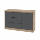 Комод для вещей Еверест Сити-1150 (115,2х38х74,6 см) Дуб сонома + графит