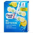 Подвесной блок для унитаза Denkmit WC Lemon Splash, 2 шт. – цитрусовая свежесть на каждый день.