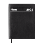 Ежедневник датированный 2026 Buromax Memory А5 из искусственной кожи 336 страниц черный (BM.21151-01)