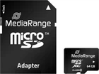 MicroSDXC MediaRange 64 GB microSDXC Class 10 + SD Adapter MR955
