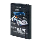 Папка для зошитів В5 Kite Hot Wheels "Машинки Хотвілс" 2.5 см картонна на гумці чорна (HW25-210-1)