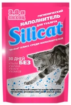 Наполнитель для кошек силикагелевый туалета Silicat 3.8L