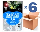 Наповнювач для котячого туалету силікагелевий Eticat 5,0Lx6 шт(30L)