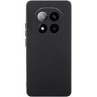 Чехол TPU GETMAN Liquid Silk Full Camera для Xiaomi Redmi Note 14 Pro+ 5G Черный / Black