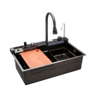 Кухонна мийка Kroner KRP Schwarze SET7546ARTHM PVD (3.0/0.8 мм) (CV033375)