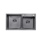 Кухонна мийка Kroner KRP PVD Schwarze 7843ZHM (CV022797)