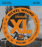 Струны для электрогитары D'Addario EXL140 LTHB 10/52