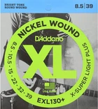 Струны для электрогитары D'Addario EXL130+ Nickel Wound X-Super Light Plus 8.5/39