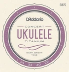 Струны для укулеле D'Addario EJ87C Titamium Concert 24/29